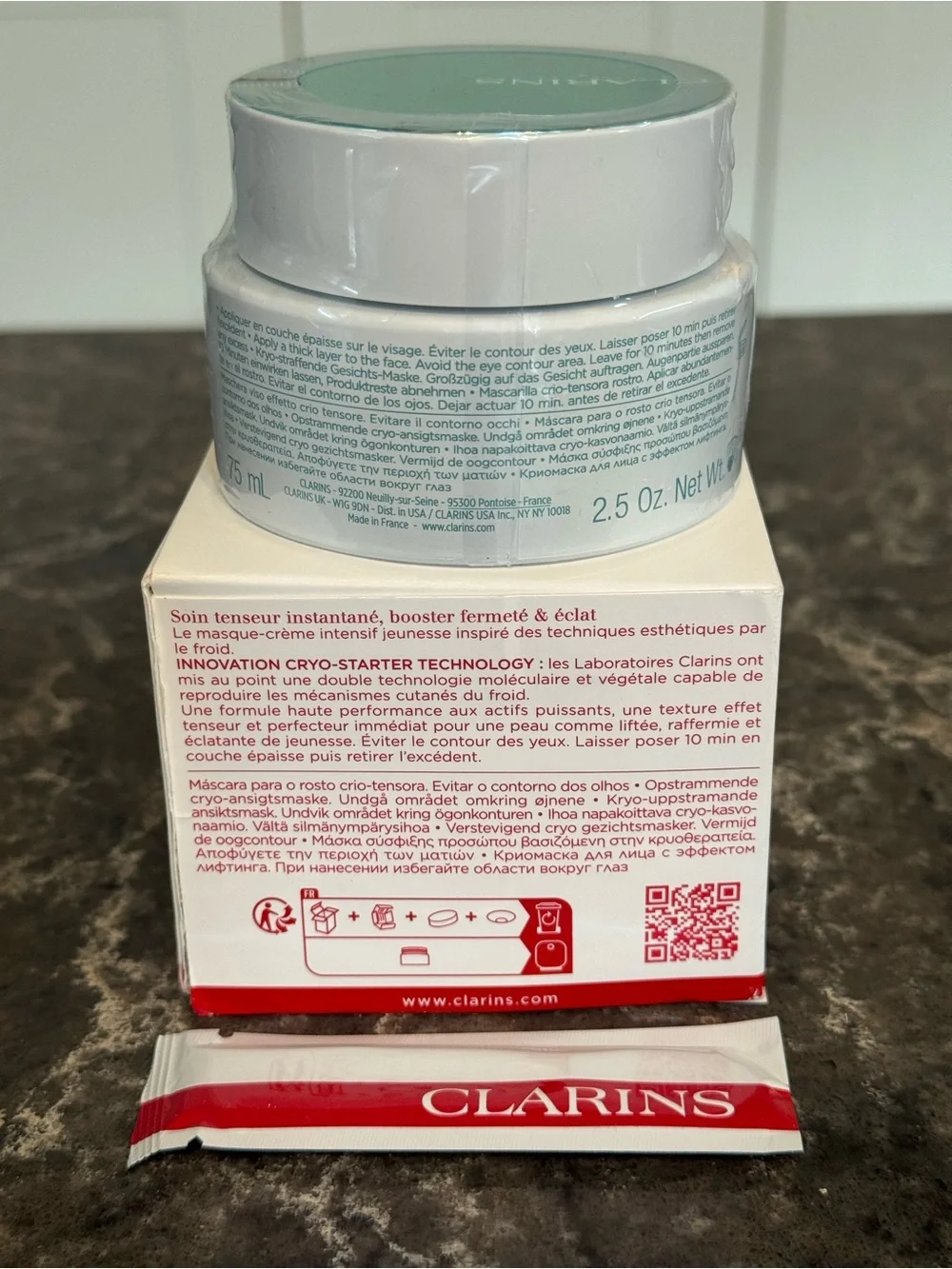 Clarins Cryo-Flash Cream Mask | NIB | Pore Refining & Firming